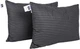 Набор подушек MirSon Сolor Fun Line 17-0611 Stripe Black № 0117 Silk средняя 50x70 см 2 шт (2200011158181) - изображение 1