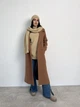 Вязаный женский шарф теплый ART KNIT бежевый, 42х190см 038227 - изображение 5