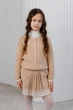 Детская кофта ART KNIT Герда бежевая, 140-146см 039663 - изображение 1