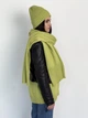 Жіночий теплий в'язаний шарф ARTKNIT 42х190см Зелений (ak38226) - зображення 3