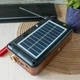 Радиоприемник портативный FM радио проигрыватель с флешкой USB на аккумуляторе с солнечной батареей с фонариком с повербанком с Bluetooth Блютуз, Фиолетовый - изображение 11