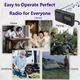 Портативний STEREO радіоприймач XHDATA з акумулятором Радіо FM АM SW / Bluetooth / TF карта / USB / MP3-плеєр / Black - зображення 13