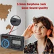 Портативний STEREO радіоприймач XHDATA з акумулятором Радіо FM АM SW / Bluetooth / TF карта / USB / MP3-плеєр / Black - зображення 14