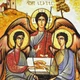 Икона "Святая Троица" янтарная Л. Кинцурашвили 30х40 - изображение 4