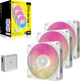 Набір вентиляторів Corsair iCUE LINK RX120 Max RGB Starter Kit 120 мм 3-Pack White (CO-9051038-WW) - зображення 5