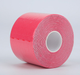 Кінезіо тейп для обличчя та тіла Kinesio tape, розмір 3,8см*5м, розовий (LS-KT-04-3_8) - зображення 2