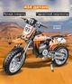 Конструктор технік мотоцикл кросовий 93 Scrambling motorcycle Steep на 434 деталі Дитячі конструктори з амортизацією мото Оранжевий - зображення 2