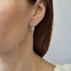 Срібні Сережки гвоздики на закрутках Коло з Ключами срібло 925 проби Родоване 5437р 2.20г - зображення 7