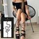 Временное тату для женщин, водостойкая татуировка-наклейка на тело TATTOOSHKA "Змея 20 см" LA-1 - изображение 1