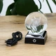 3D хрустальная сфера глобус с LED подсветкой и USB Гранд Презент Галактика 10.7х6.7 см черное основание - изображение 4