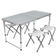 Раскладной стол чемодан с 4 стульями для пикника, рыбалки Folding Table 120 х 60 х 70 см (MH-5309S) Белый - изображение 1