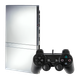Набор Консоль Sony PlayStation 2 Slim SCPH-7xxx Limited Edition Free MC Boot 16GB Silver Б/У + Геймпад Проводной RMC Black - изображение 1