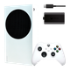 Набор Консоль Microsoft Xbox Series S 512GB White Б/У + Геймпад Беспроводной Robot + Аккумулятор Play and Charge Kit + Кабель USB Type-C Black - изображение 1