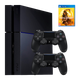 Набор Консоль Sony PlayStation 4 CUH-10-11хх 500GB Black Б/У + Геймпад Беспроводной DualShock 4 Version 2 2шт + Игра Mortal Kombat 11 Русские Субтитры - изображение 1