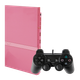 Набор Консоль Sony PlayStation 2 Slim SCPH-7xxx Limited Edition Chip Pink Б/У + Геймпад Проводной RMC Black - изображение 1