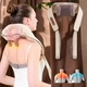 Массажер ударный для шеи и плеч с ИК-подогревом A-Plus Neck massager NEW Бежевый - изображение 5