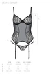 Комплект Passion LEAFA CORSET XXL/XXXL Чорний (SX0505) - изображение 5