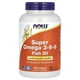 Супер Омега 3-6-9 риб’ячий жир NOW Foods 1200 мг 180 капсул - зображення 1