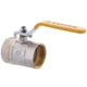 Кран кульовий СК 1 1/2" ГГВ YELLOW ART.602 (WP0084) - изображение 1