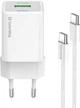 Сетевое зарядное устройство ColorWay GaN Mini 20W PD Port PPS USB Type-C PD + USB QC4.0 + кабель Type-C White (CW-CHS062PDC-WT) - изображение 4