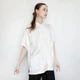 Рубашка оверсайз атласная с драконами на короткий рукав в азиатском стиле XL Белая - изображение 9