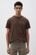 Футболка H&M Regular Fit S коричневий 0685816252 - изображение 1