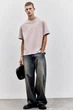 Футболка H&M Loose Fit XL рожевий 0608945129 - изображение 1