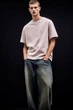 Футболка H&M Loose Fit XL рожевий 0608945129 - изображение 3