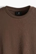 Футболка H&M Regular Fit S коричневий 0685816252 - изображение 6