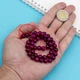 Бусины Натуральный Тигровый Глаз Круглые, Фиолетово-Красный, 8мм, Отверстие 1мм, около 42шт/36см/нить - изображение 3