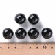 Бусины Акриловые Круглые Непрозрачные, Черный, 16х15мм, Отверстие 2.8мм, 20 шт - изображение 3