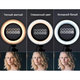 Лампа для селфі кільцева світлодіодна LED на два телефони LumiPro Phone Live WN-20 світлове кільце 16 см 3 режими пульт управління - зображення 2