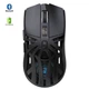 Миша бездротова HXSJ T400 з акумулятором та підсвічуванням 2.4G+Bluetooth+Wired Black - зображення 1