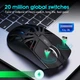 Миша бездротова HXSJ T400 з акумулятором та підсвічуванням 2.4G+Bluetooth+Wired Black - зображення 3