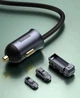 Автомобільний зарядний пристрій Зарядка в авто Baseus Share Together PPS multi-port Fast Charging Car Charge 120W 3USB+Type-C з подовжувачем 1.5м Швидка зарядка PD 3.0, QC 4.0+ (CCBT-B0G) Grey - зображення 4