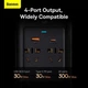 Автомобільний інвертор Baseus IGBT Power Inverter 300W (220V CN/EU) 2Розетки+USB+Type-C 5A з технологією QC3.0+PD3.0 (CGNB010101) Black - зображення 13