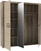 Шкаф распашной Frisco Tiziano 2034х2189х602 мм 3д Дуб античный/Бежевый глянец (7446-TZMS83) - изображение 2