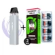 Pod система электронная сигарета Vaporesso XROS Mini Kit Silver + 4 дополнительный картридж под подик электронка перезаправляемая многоразовая вапорессо иксрос мини вейп стартовый набор для вейпинга с картриджем 2 мл corex - изображение 1