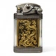 Запальничка бензинова Lighter HP917 Dragon Gold Silver у подарунковій упаковці - зображення 3