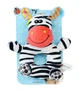 Игрушка шуршалка SOZZY, яркая, шуршит, прорезыватель для детей 0-3г Коровка в полосочку Корова Черно-Белая - изображение 1