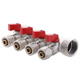 Коллектор с шаровыми кранами и фитингом Koer KR.1126-4 1"x4 ways [KR2840] - изображение 1