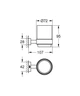 Стакан для зубних щіток Grohe Essentials Cube New (40755001) kr - изображение 3