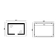 Дзеркало Mixxus HARD MR07-50x80 з LED Touch, Anti-fog, димером, регулюванням яскравості (MI6658) - зображення 2
