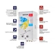 Газова колонка MIXXUS GWH-0610 BASIC GLASS димохідна 10 л/хв (панель зі скла з малюнком) (WH0027) - зображення 6