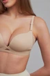 Бесшовный бюстгальтер без косточек Nude Jasmine Lingerie 75A Бежевый - изображение 5