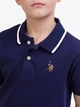 Детская футболка-поло для мальчика U.S. Polo Assn 255058687 110 см Синяя (1159832123) - изображение 5