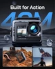 Экшн-камера WOLFANG GA120 / 170° / 20Мп / 4K / 30fps / Wi-Fi / Влагозащищенная / Черная Б/В - изображение 4