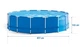 Басейн каркасний 12в1 INTEX 28242GN, 457 x 122 см, синій - изображение 5