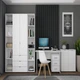 Комод Doros Рон 3 2 фасада Белый 80х38х81 (41516001) - изображение 6