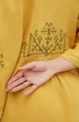 Вишита легка лляна сукня бохо з вишивкою на спині та рукавах кімоно Борислава. Жовтий, р.44, код 0318/44/136 - изображение 5